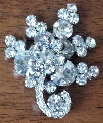 Clear Chatons Only Brooch