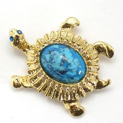 Turquoise Oval Brooch