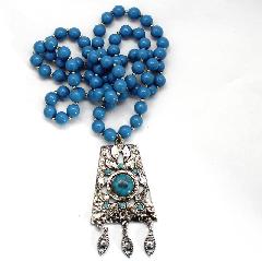 Turquoise Cabochons Necklace