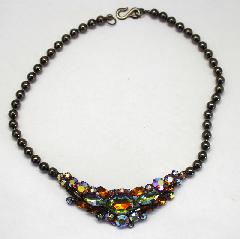 Topaz Oval Multi-Color/Shaded Necklace