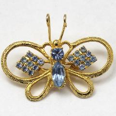 Blue Navettes Brooch
