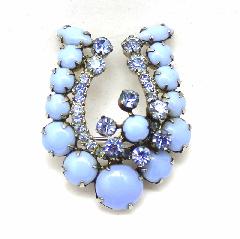 Blue Cabochons Brooch