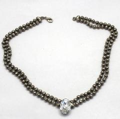 Clear Oval Necklace