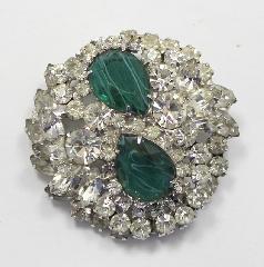 Green Oval Brooch