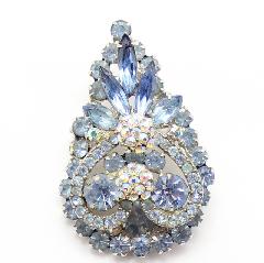 Blue Navettes Pin Pendant