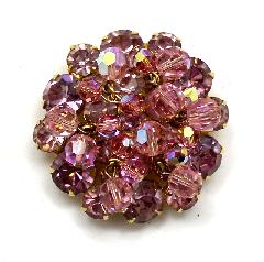 Purple (cardinal) Chatons Only Brooch