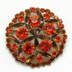 Topaz Navettes Brooch