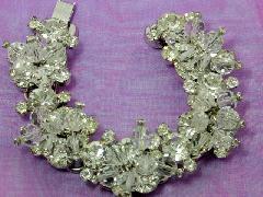 Clear Chatons Only Bracelet 5 Link