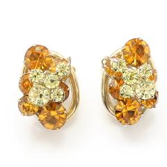 Topaz Chatons Only Earrings Clip