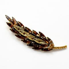 Topaz Navettes Brooch