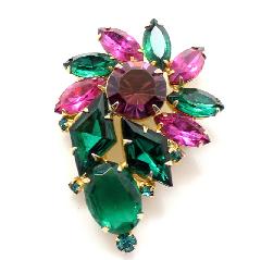 Green Diamond Brooch