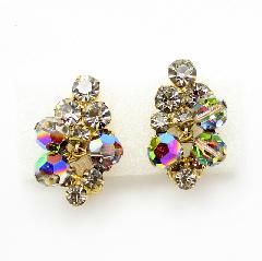 Gray (black Diamond) Chatons Only Earrings Clip