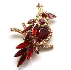 Red Pear Brooch