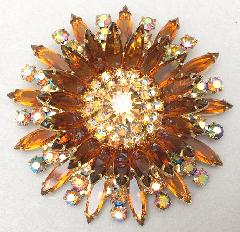 Topaz Navettes Brooch