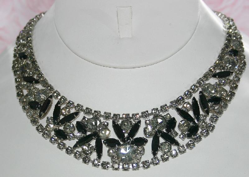 Front view of Multiple Colors Navettes Necklace