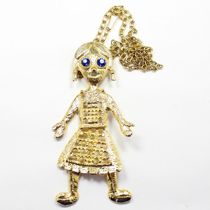 Front view of Blue Chatons Only Pendant