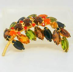 Fall Navettes Brooch