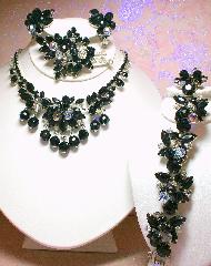 Black (jet) Navettes Bracelet 5 Link