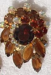 Topaz Navettes Brooch
