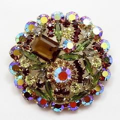 Fall Emerald Cut Brooch