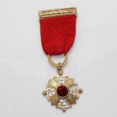 Red Chatons Only Brooch