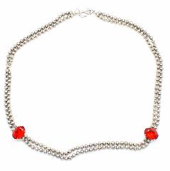 Red Oval Necklace