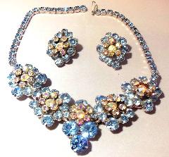 Blue Chatons Only Necklace