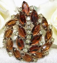 Topaz Navettes Brooch