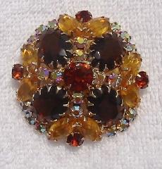 Topaz Oval Brooch
