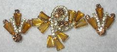 Topaz Keystones Earrings Clip