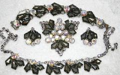 Gray (black Diamond) Kite Earrings Clip