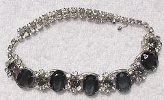 Gray (black Diamond) Oval Necklace