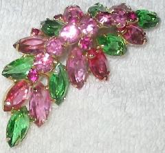 Pink Navettes Brooch