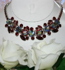 Red Navettes Necklace