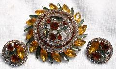 Topaz Navettes Brooch
