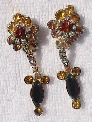 Topaz Navettes Earrings Clip