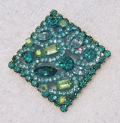 Turquoise Baguettes Brooch