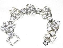 Clear Chatons Only Bracelet 5 Link