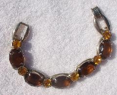 Topaz Oval Bracelet 5 Link