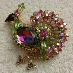 Pastel Navettes Multi-Color/Shaded Brooch
