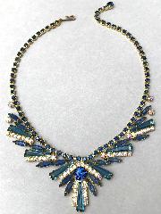 Blue Keystones Necklace