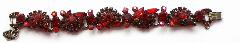 Red Navettes Bracelet 5 Link