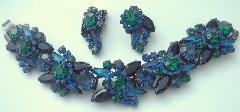 Blue Navettes Bracelet 5 Link