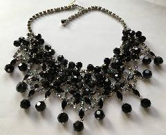 Black (jet) Navettes Necklace