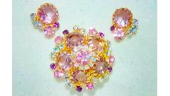 Pink Chatons Only Brooch