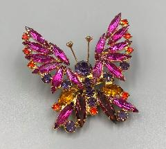 Multiple Colors Navettes Brooch