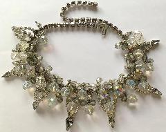 Gray (black Diamond) Pear Necklace