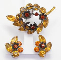 Topaz Navettes Earrings Clip