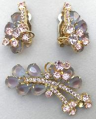 Purple (cardinal) Pear Frosted Brooch