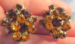 Topaz Chatons Only Earrings Clip